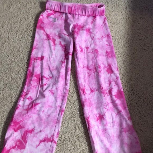Hot pink tie dye pants - Picture 1 of 3